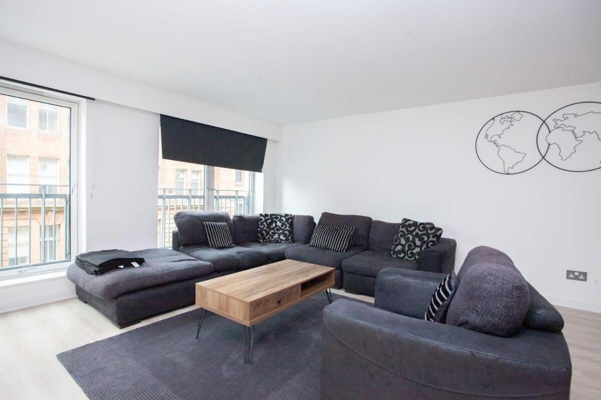 City Centre Apartment W Parking & Hyperoptic Wifi Glasgow Exterior foto